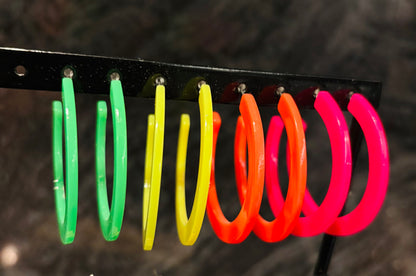 Boucles D'oreilles Fête Fluo