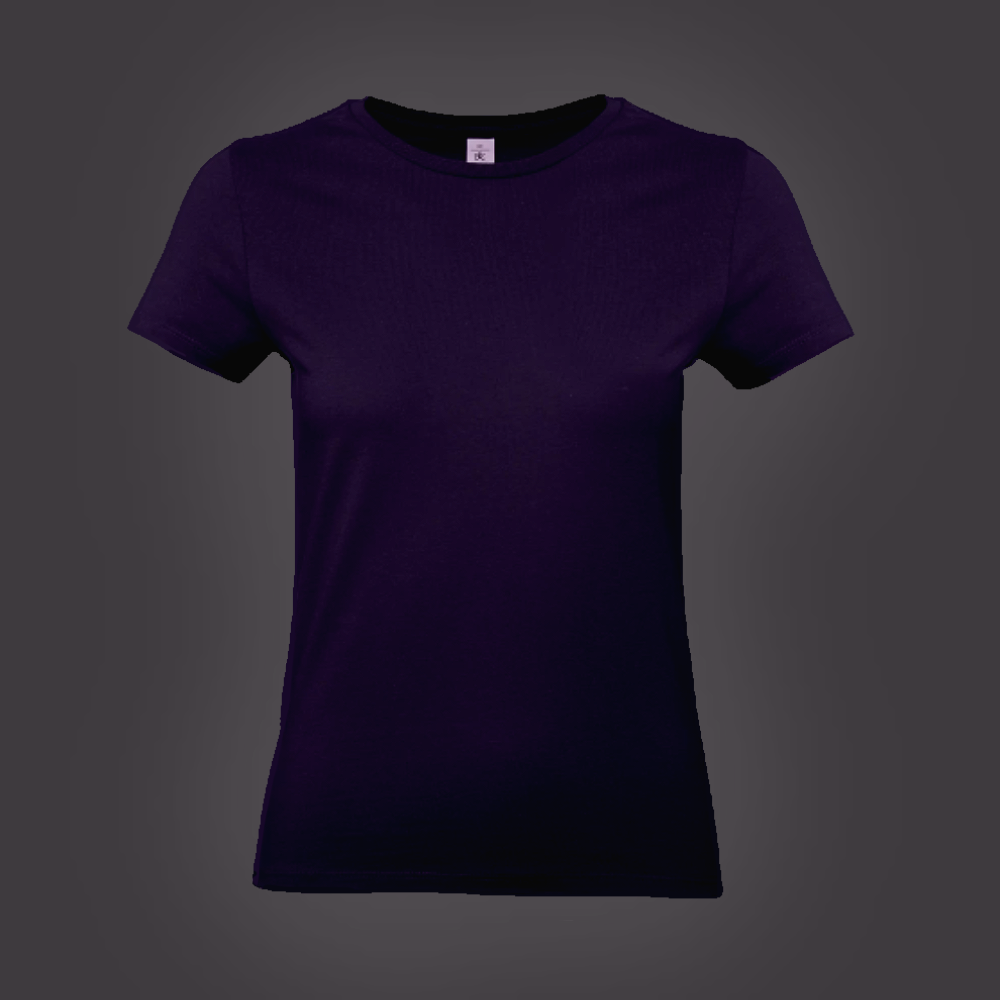 T-shirt Base Femme Violet Foncé