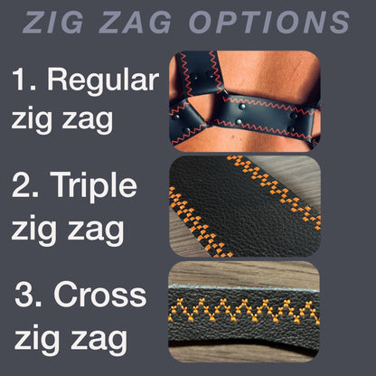 Zigzagged Leather Harnas